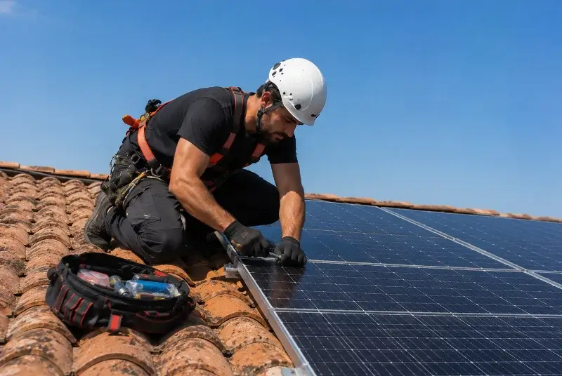 Maintenance et monitoring de panneaux solaires à Nangy