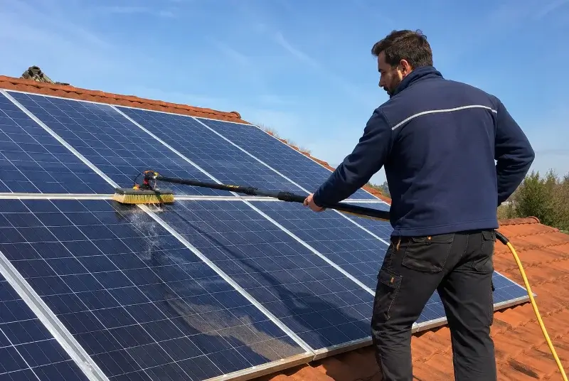Nettoyage et entretien de panneaux solaires à Nangy